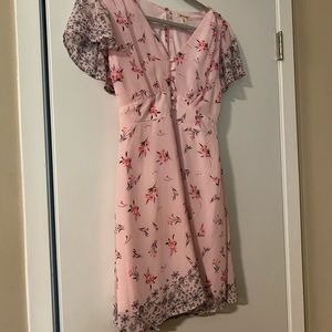 Pink Floral Dress